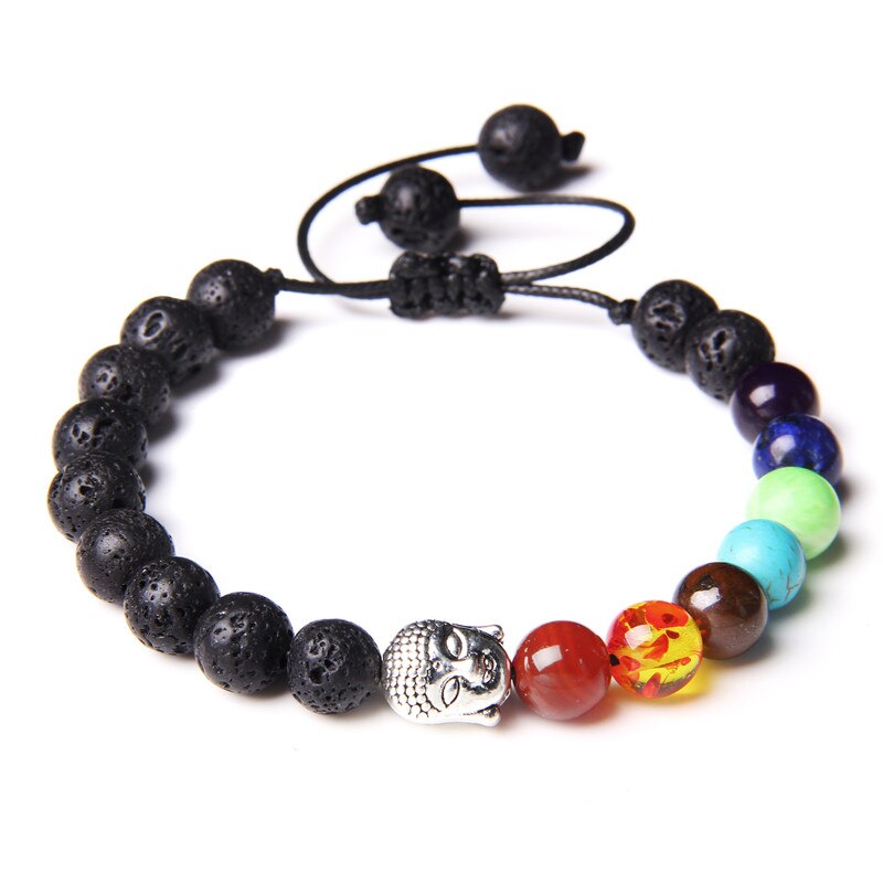 BRACELET 7 CHAKRAS EN PIERRE NATURELLE