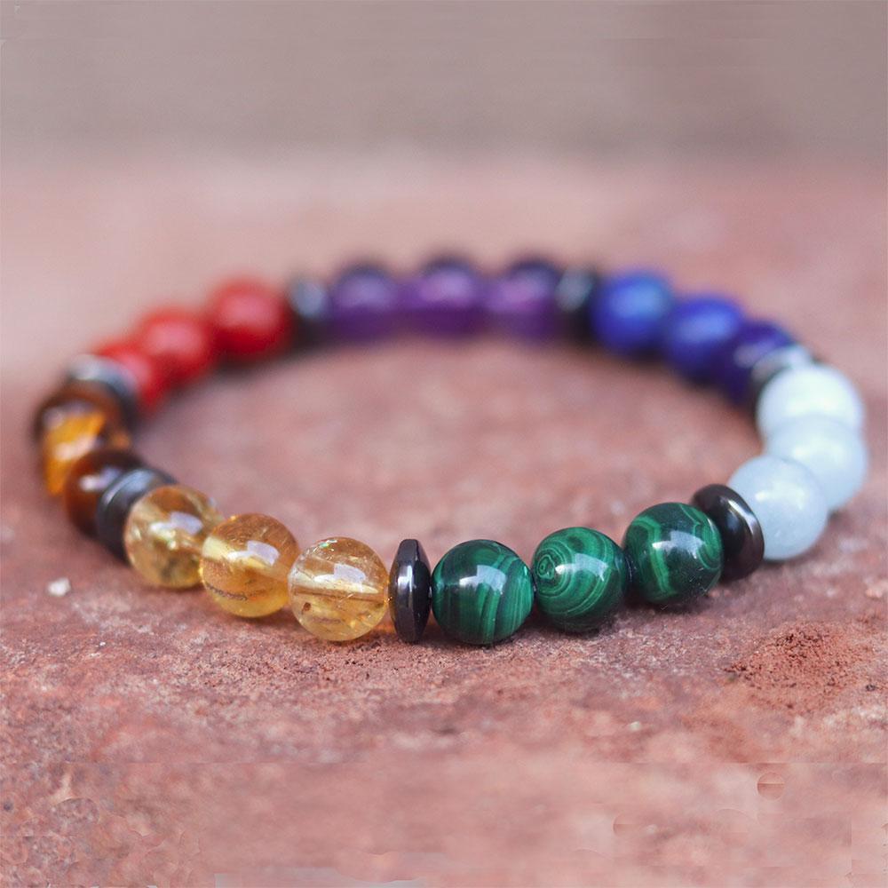 NOUVEAU DESIGN BRACELET CHAKRA OEIL-DE-TIGRE